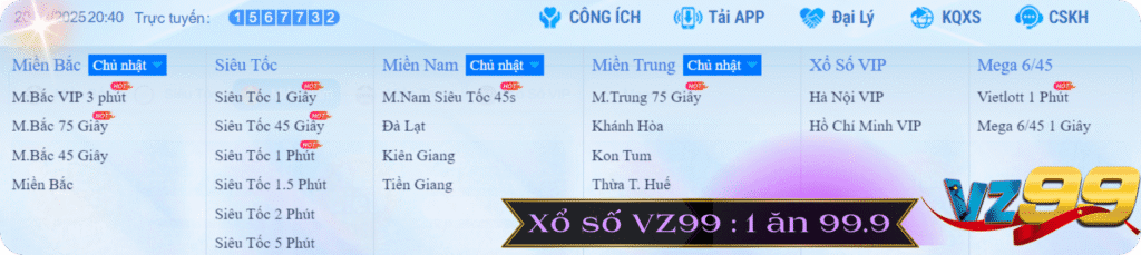 Tổng quan về Xổ số VZ99 chuẩn xác
